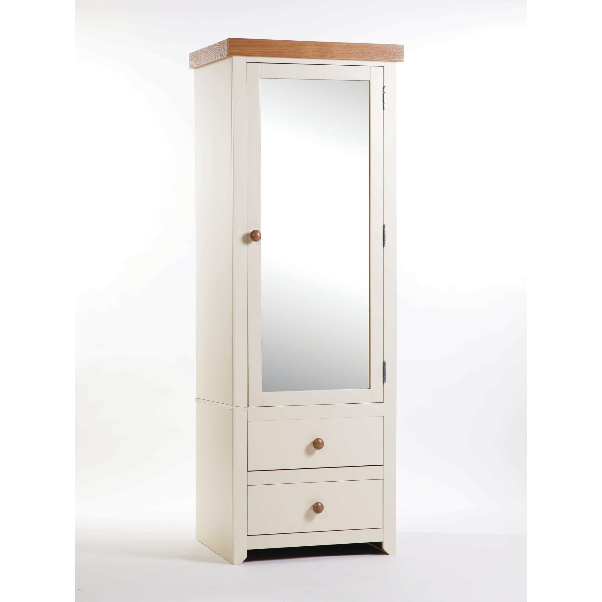 Home Essence Jamestown 1 Mirrored Door with 2 Drawer Wardrobe at Tesco Direct