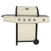 Tesco Cream Premium 4 burner gas BBQ with side burner