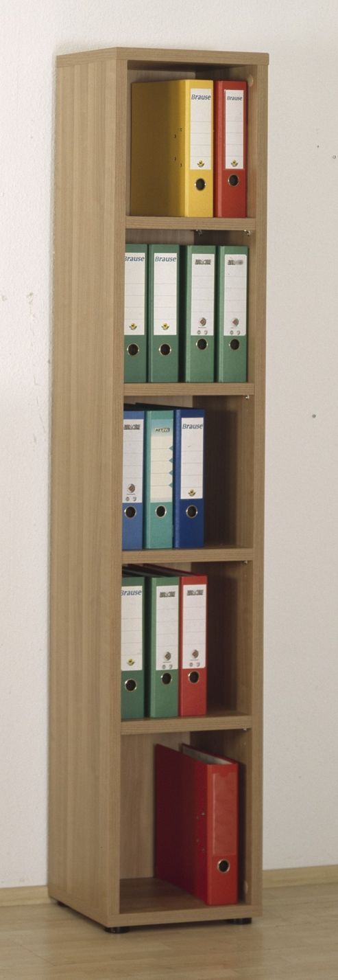 Image of Posseik Passau Bookcase - Walnut - 201.5 Cm H X 74 Cm W X 34.5 Cm D
