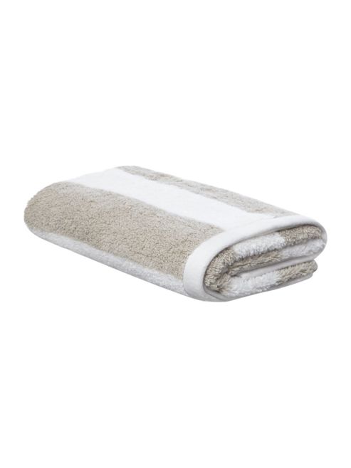 Image of Linea Nautical Wide Stripe Grey Hand Towel