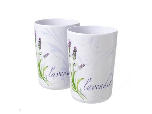 Image of Stow 2626/lav Lavender Melamine Tumblers X2