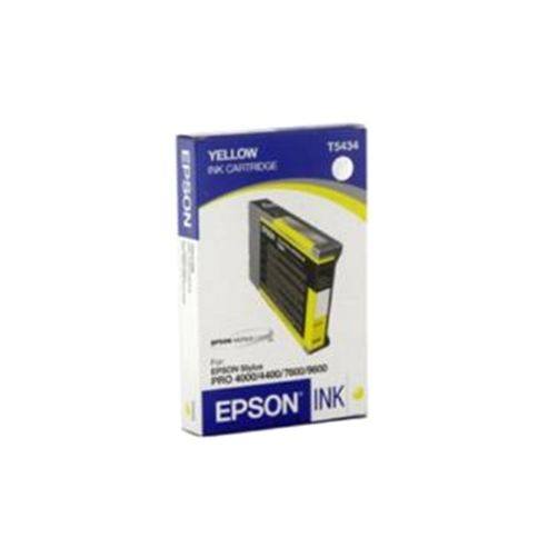 Image of Epson Ultrachrome T5434 Yellow Ink Cartridge (110ml)