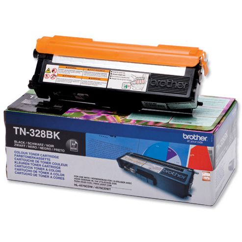 Image of Brother Tn-328bk Toner Cartridge - Black