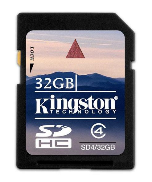 Image of Kingston 32gb Sdhc Card