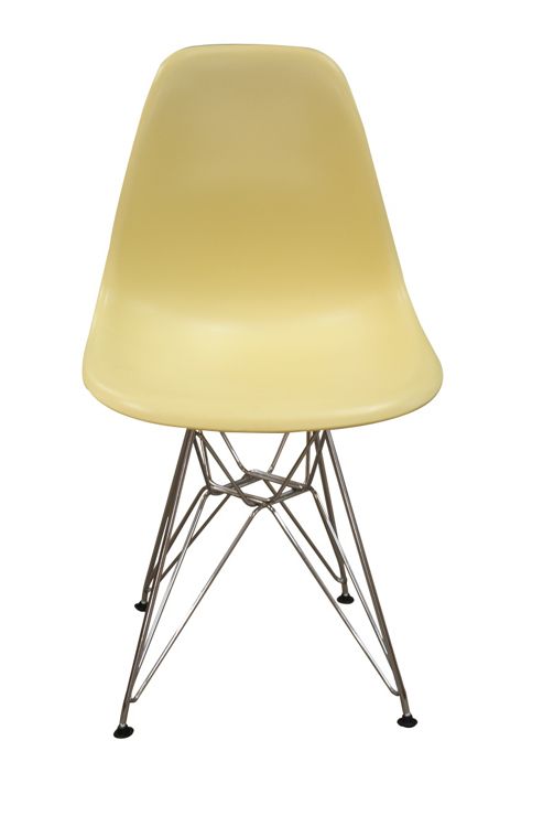 Image of Charles Eames Inspired Eiffel Dsr Cream Dining Chair