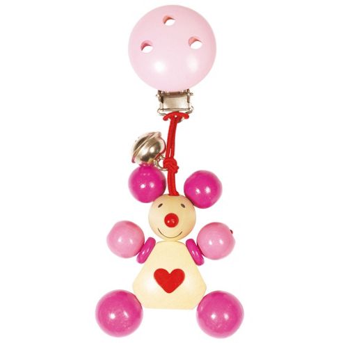 Image of Heimess 762910 Wooden Clip On (pink Mouse)