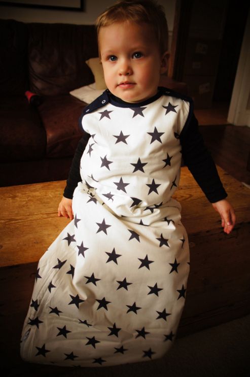 Image of Php Gift & Baby Mama Designs Star Blue Babasac - 18-36 Months