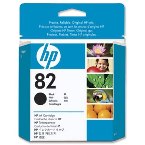 Image of Hp 82 Printer Ink Cartridge - Black