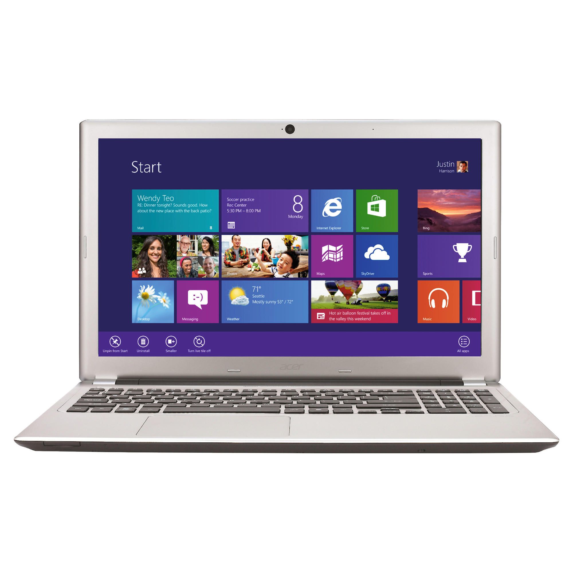 Acer V5-571 Inter Ci3-2365 8GB 750GB 15.6'' Silver at Tesco Direct