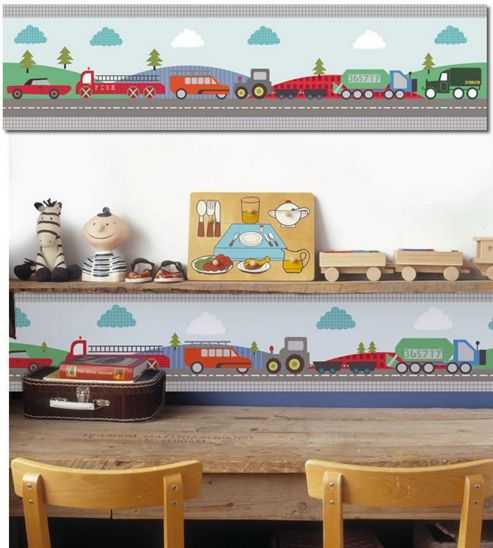 Image of Transport Vehicle, Bedroom Border
