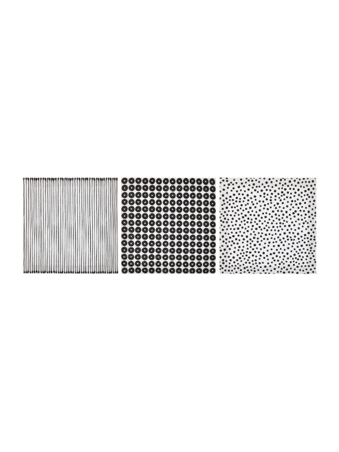 Image of Linea Monochrome Canvas Prints, Set Of 3