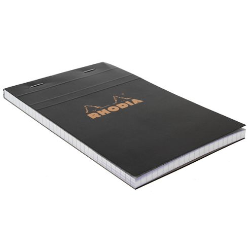 Image of Rhodia Black Head Stapled Pad 11x17cm Sq.5x5 142009c