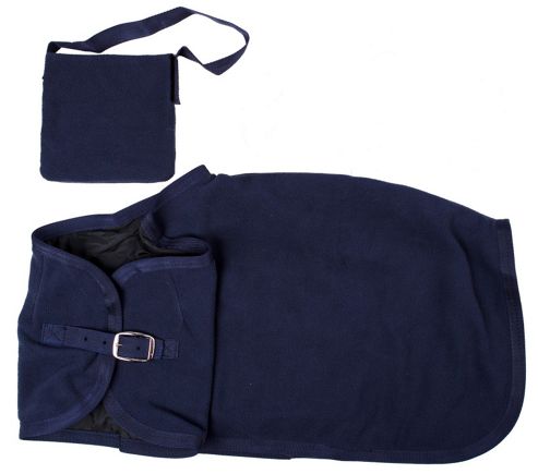 Image of Blue Rocking Horse Blanket And Nose Bag
