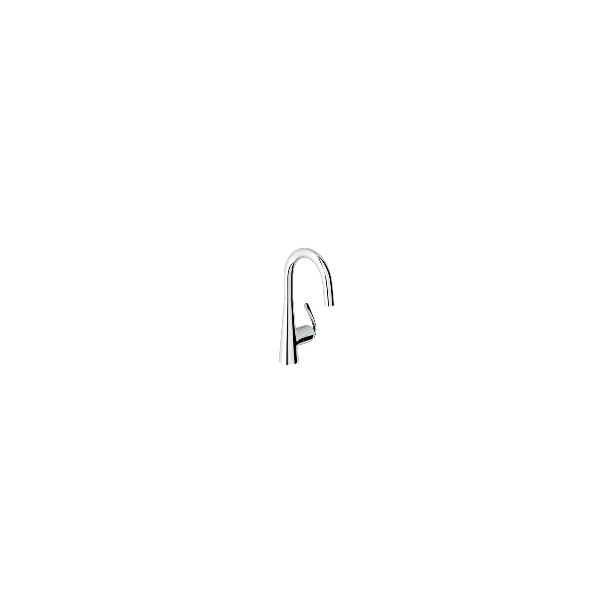 Grohe Zedra Mono Sink Mixer Tap, Pull-Down Spray, Single Handle, Chrome at Tesco Direct