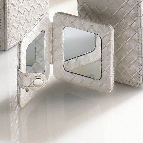 Image of Gedy Marrakech Compact Beauty Mirror - Antique Silver