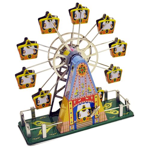Image of Retro Tin Clockwork Collectable - Multi-coloured