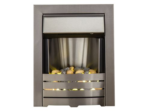 Image of Adam Helios Brushed Steel Electric Inset Fire