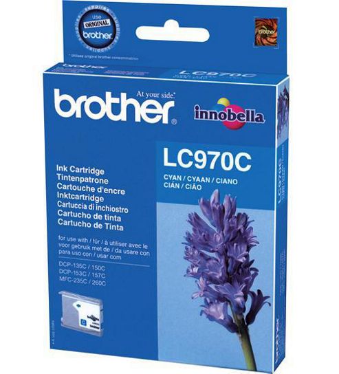 Image of Brother Lc-970 Inkjet Cartridge Cyan