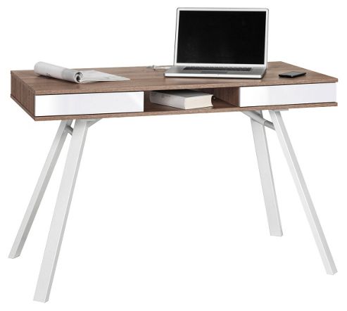 Image of Maja Chelsea Oak And White Laptop Desk