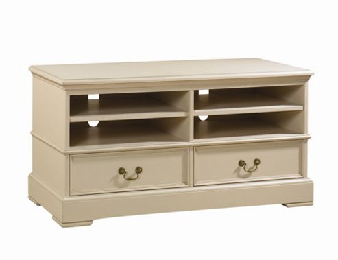 Image of Yp Furniture Country House Tv Stand - Oak Top And Ivory