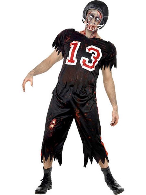 Image of Horror Zombie Footballer - Adult Costume Size: 38-40