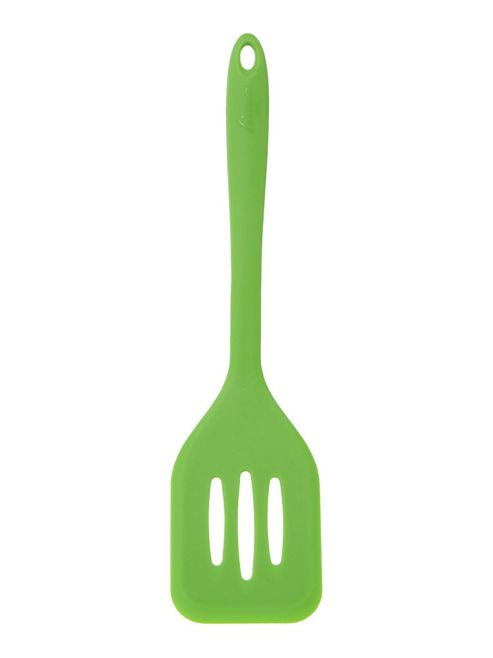 Image of Linea Silicone Slotted Turner Lime
