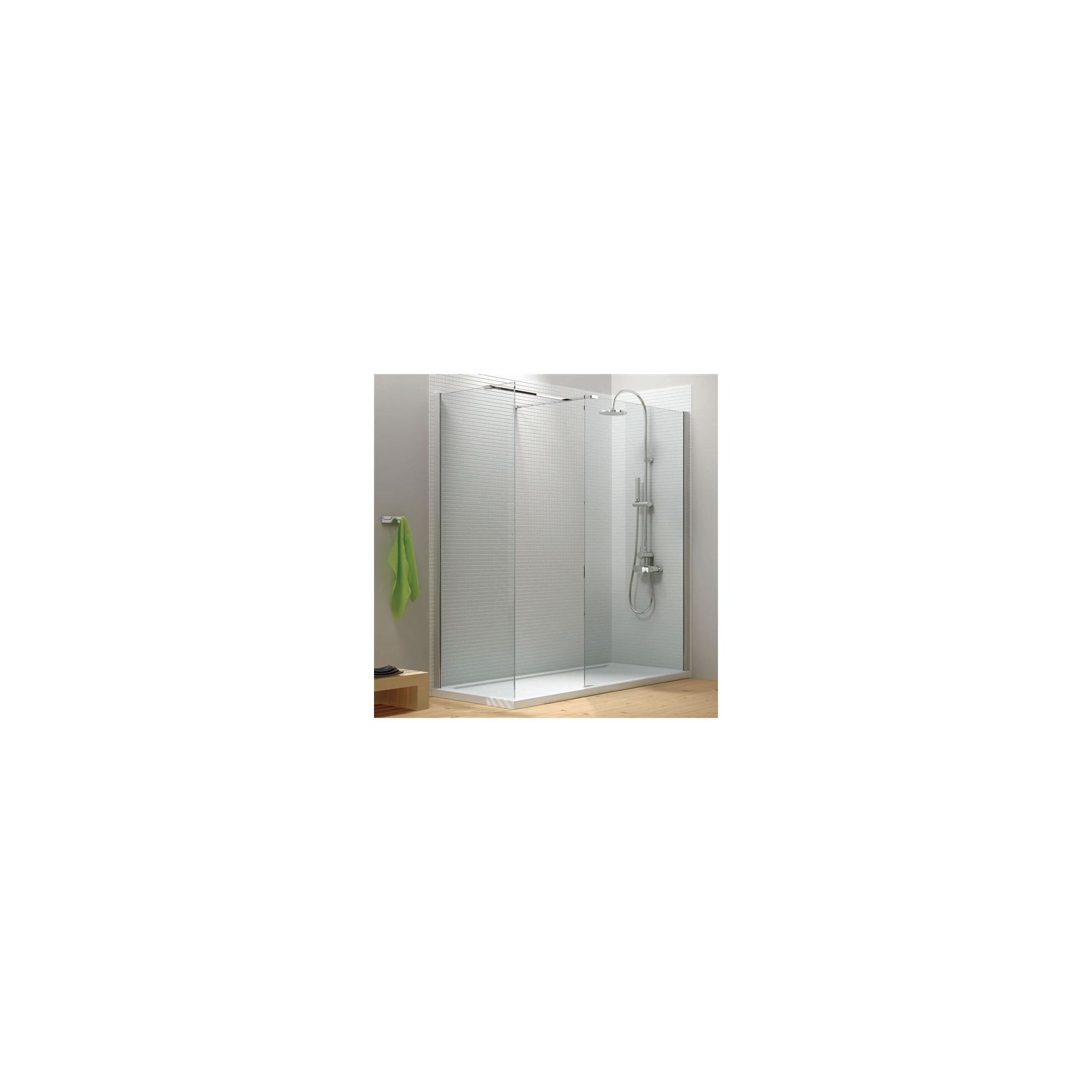 Merlyn Vivid Eight Walk-In Shower Enclosure, 1700mm x 800mm, excluding Tray, 8mm Glass at Tesco Direct