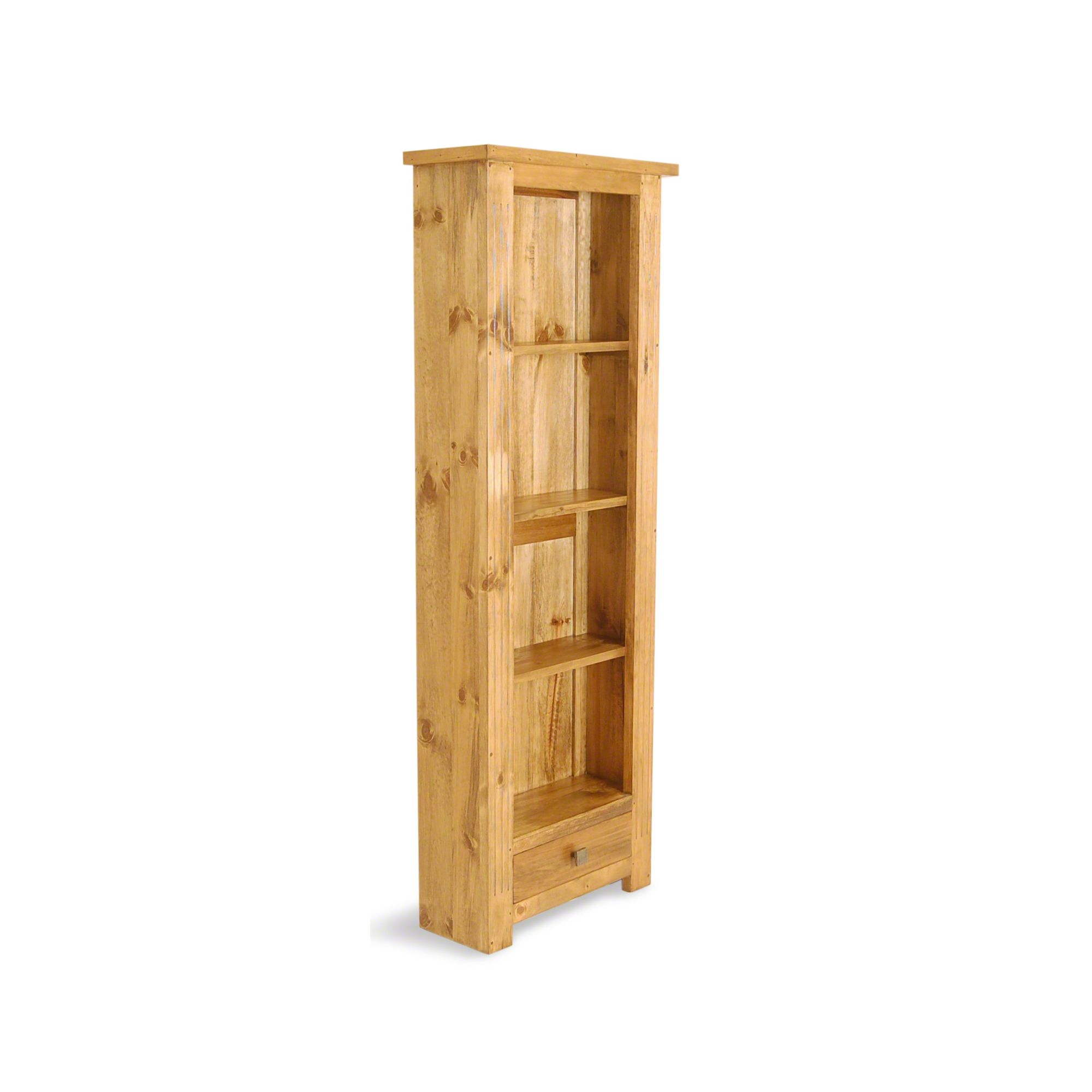 Oceans Apart Brest Pine 1 Drawer Slim Bookcase Opt Size at Tesco Direct