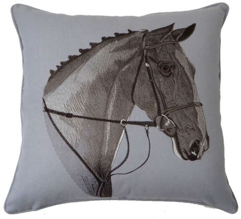 Scatter Box Country Classic Molly Horse Cushion - Black