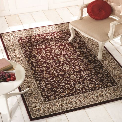 Image of Million Point Chatsworth Red/ivory 60x230 Cm Rug