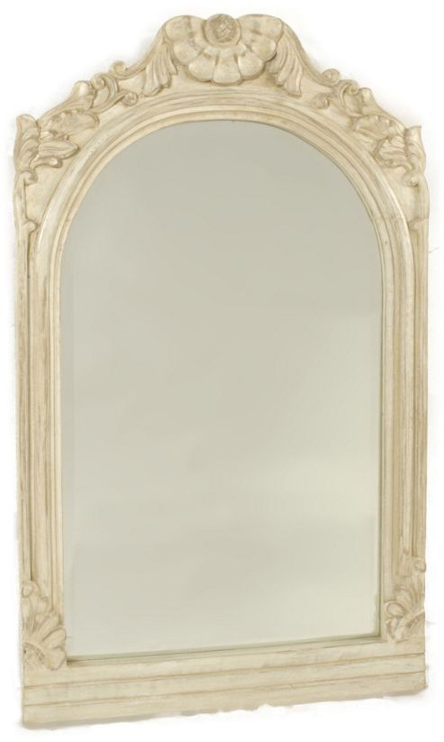 Image of Papa Theo Single Prague Mirror - Antique White