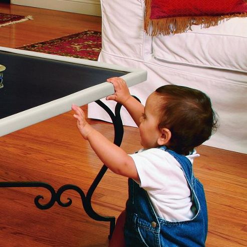 Image of Prince Lionheart Table Edge Guard With 4 Corners Grey