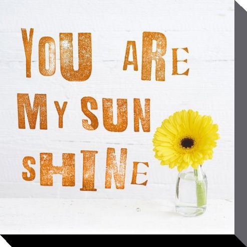 Image of Howard Shooter You Are My Sunshine Canvas Print