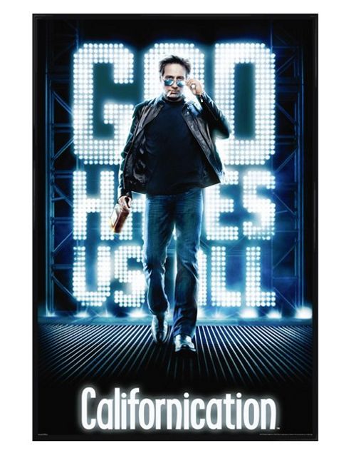 Image of Gloss Black Framed Californication God Hates Us All Poster