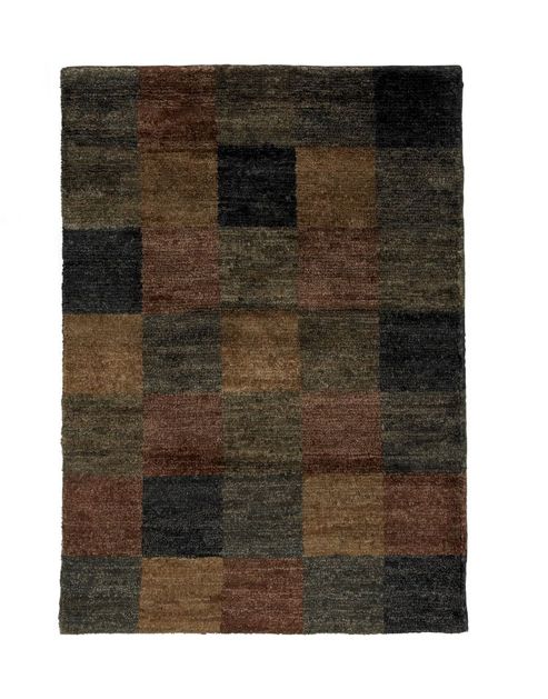 Image of Think Rugs Check Knotted Rug - 90 Cm X 150 Cm (2 Ft 11 In X 4 Ft 11)