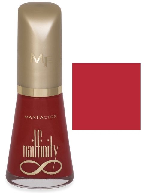 Image of Max Factor Nailfinity Nail Polish / Varnish - Ellen Betrix - Red Passion (549)