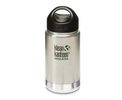Image of Klean Kanteen 355ml Wide Insulated Drinks Bottle Brushed (w Loop Cap)