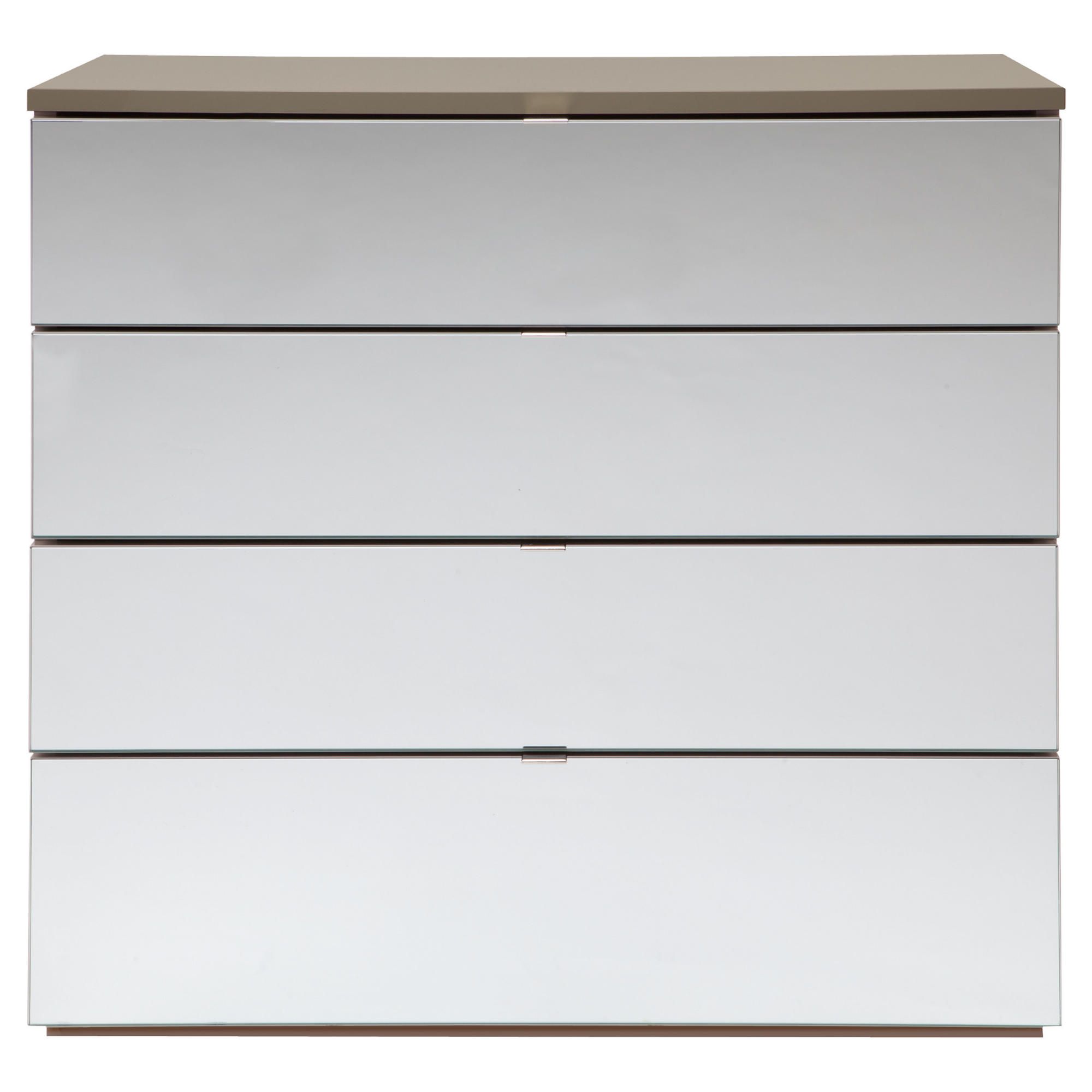 Palermo 4 Drawer Chest Taupe Mirrored at Tesco Direct