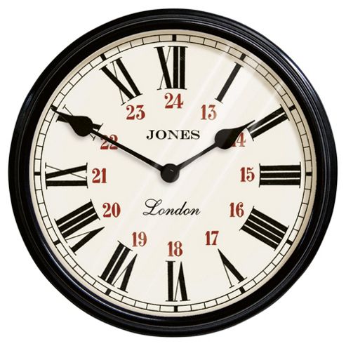 Image of Jones & Co Picadilly Clock, Black