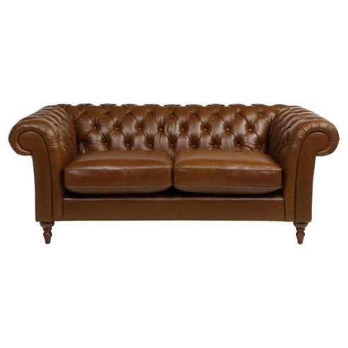 Image of Chesterfield Medium 3 Seater sofa, Antique Saddle