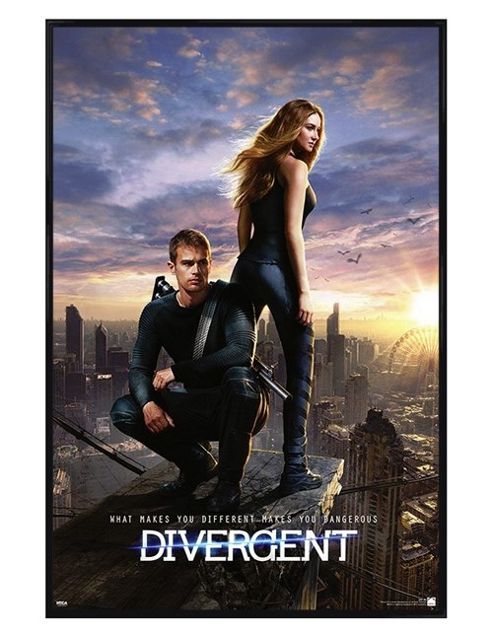 Image of Gloss Black Framed Divergent What Makes You Different Poster