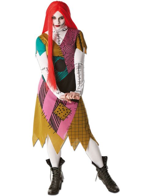 Image of Nightmare Before Christmas Sally - Adult Costume Size: 8-10