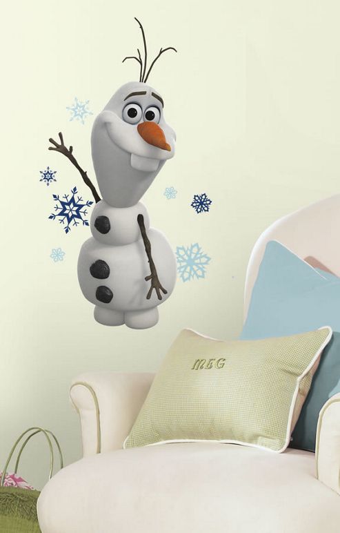 Image of Disney Frozen Olaf And Snowflakes Wall Stickers