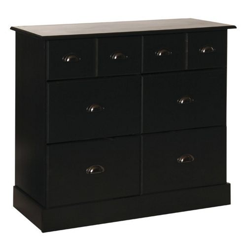Image of Altruna Terra 2 Over 4 Deep Drawer Chest - Dark Stained Pine