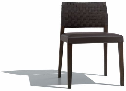 Image of Andreu World Valeria Side Chair - Yes - Fabric Field-light Brown