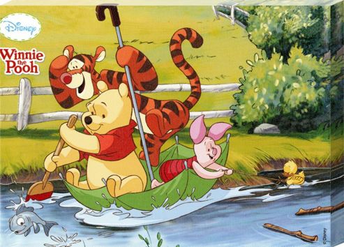 Image of Winnie The Pooh Walt Disney's Sailing Off On An Adventure Canvas Print
