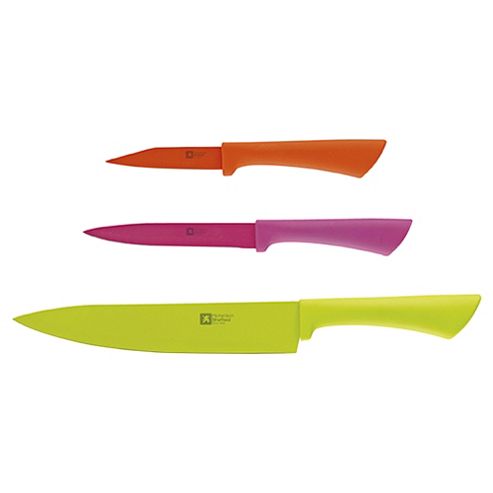 Image of Amefa Love Colour 3 Piece Knife Set, Multi Colour