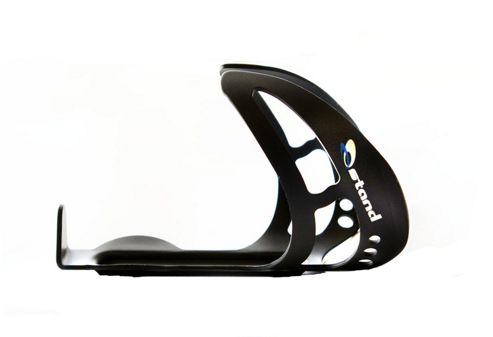 Image of Stand Lightweight Aluminium Bottle Cage Black