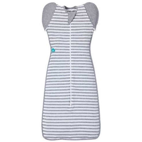Image of Love To Dream Large 50/50 Swaddle (grey/white)