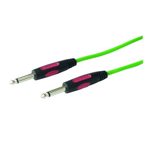 Image of Fluorescent Green Neon 1/4 Inch 6.35mm Jack Cable Lead 6m